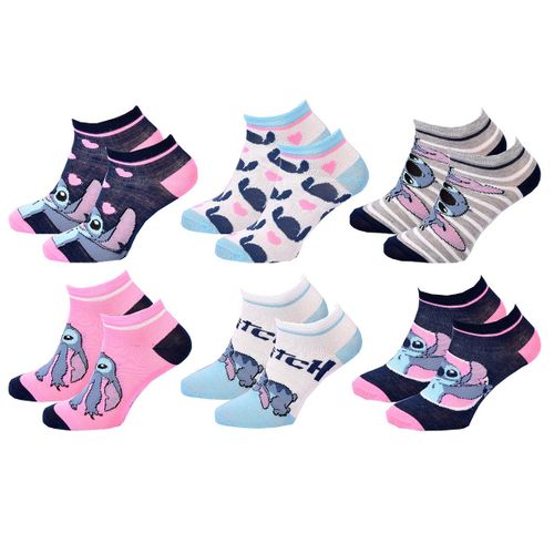 Chaussettes Pack Fille Disney Lilo Et Stitch 6 Paires Child Courtes