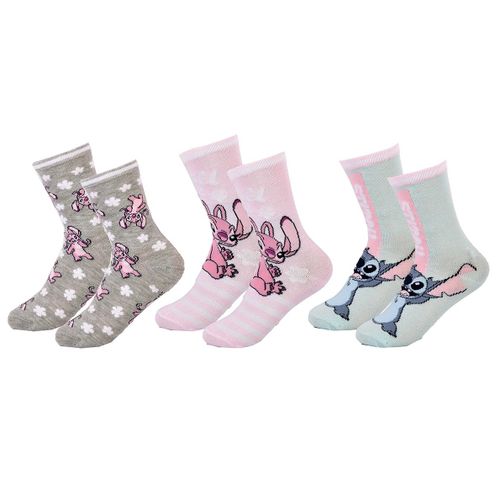 Chaussettes Pack Fille Disney Lilo Et Stitch 3 Paires Child B