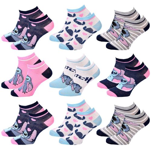 Chaussettes Pack Fille Disney Lilo Et Stitch 9 Paires Child Courtes