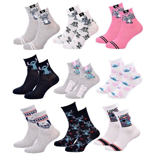 Chaussettes Pack Fille Disney Lilo Et Stitch 9 Paires Teen