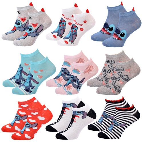 Chaussettes Pack Fille Disney Lilo Et Stitch 9 Paires Teen Courtes