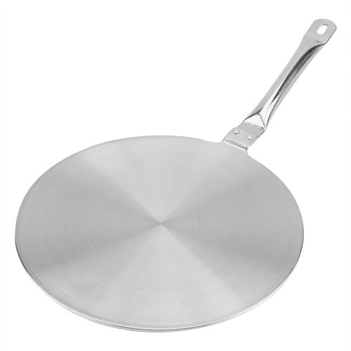 Plaque de diffusion de chaleur universelle antirouille, plateau de diffusion de chaleur polyvalent en acier inoxydable de haute dureté pour la maison-24 cm