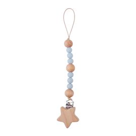 Porte-Sucette De Qualité Alimentaire, Pendentif Étoile Apaisant, Confortable À Saisir, Sucette Pour Bébé, Jouet Clip, Jouet Pour Enfants-Bleu