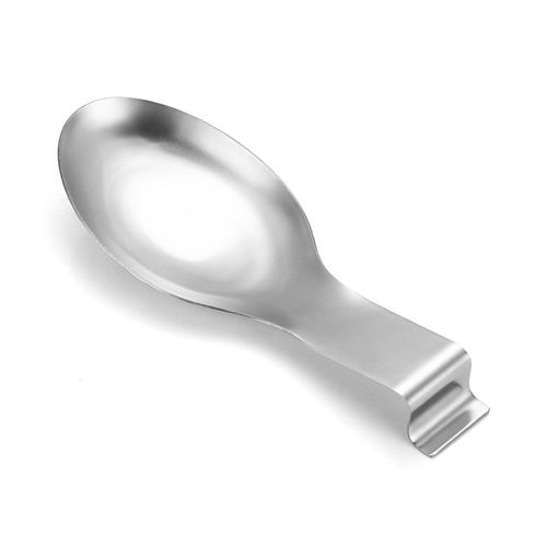 Repose-Cuillère Bords Lisses Antidérapants Moulage Monobloc Surface De Polissage Stable Gardez Les Comptoirs Propres Repose-Cuillère Antirouille Et Support À Clip Pour Buffet Fournitures De Cuisine-Argent