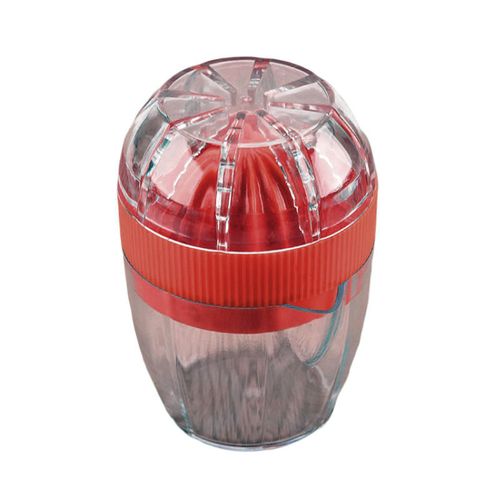 Presse-agrumes manuel avec trous de filtre multiples, robot culinaire professionnel détachable, sans BPA, orange, carottes, légumes, fruits, tasse de jus, fournitures de cuisine-Rouge