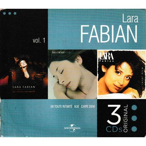 Lara Fabian Carpe Diem / Nue / En Toute Intimité Box 3cd. Style: Synth-Pop & Romantic-Ballad Vocal Chanson (P) 2004 ®Productions Clandestines. © ®Polydor ®Universal. Made In The E.U. By ®Universal M&L