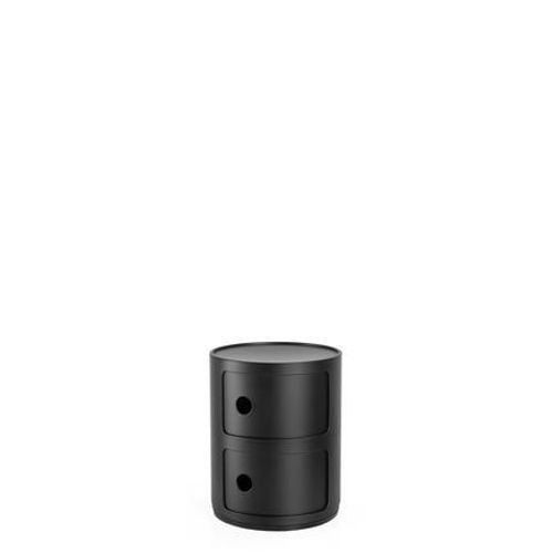 Kartell - Rangement Componibili 2 compartiments Mat - Noir