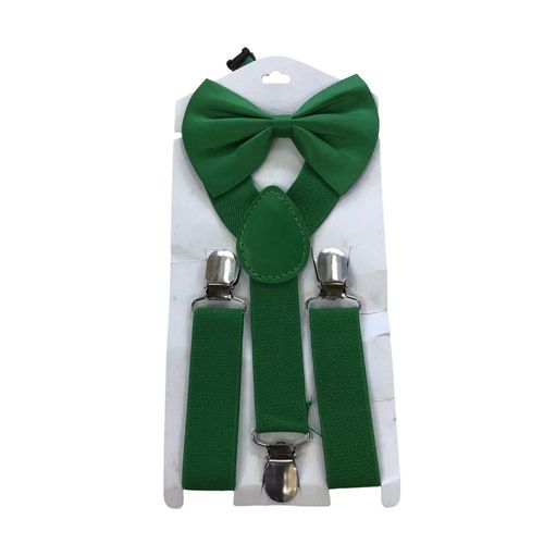 Ceinture À Bretelles Avec N?Ud Pour Enfants, Élastique À La Mode, Taille Réglable, Design Polyvalent, Bande Élastique Pour Festivals, Occasions Spéciales-Vert