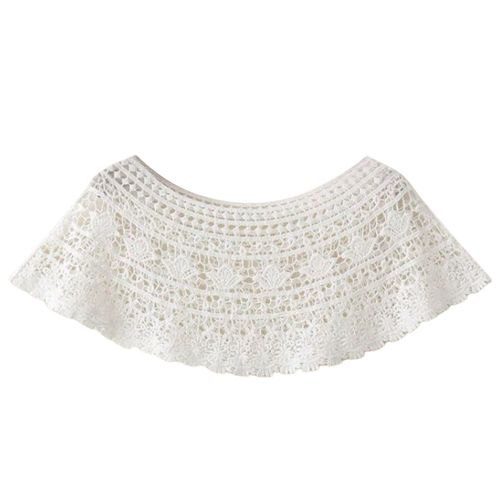 Châle Pour Femme, Respirant, Facile À Assortir, Léger, Tissage Jacquard, Plusieurs Motifs, Doux, Fin, Ajouré, Dentelle Transparente, Cape Courte Pour Femme Pour Fête-B