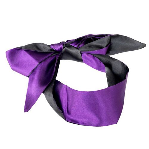Bandeau Pour Les Yeux En Dentelle Sexy, Auto-Bondage À Lacets, N?Ud De Retenue, Costume De Performance Sur Scène, Soie Lisse, Satin, Bande De Couverture, Ruban Pour Les Yeux-Violet