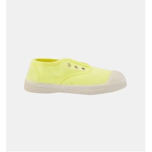 Bensimon Tennis Elly Aveclastique Etillets En Coton Jaune