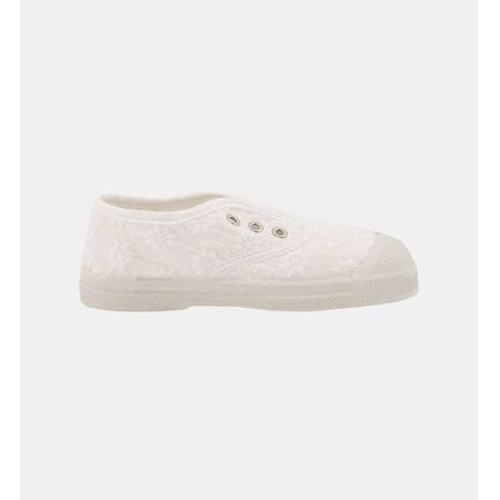 Bensimon Tennis Elly Enfant Broderie Anglaise En Coton Beige