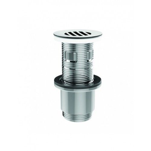 Bonde lavabo universelle à grille avec ou sans trop plein H100 mm recoupable