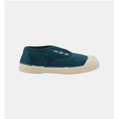 Bensimon Tennis Elly Aveclastique Etillets En Coton Bleu