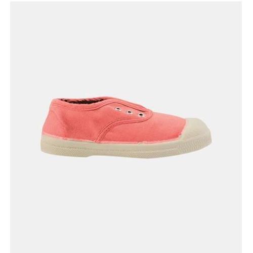 Bensimon Tennis Elly Aveclastique Etillets En Coton Rose