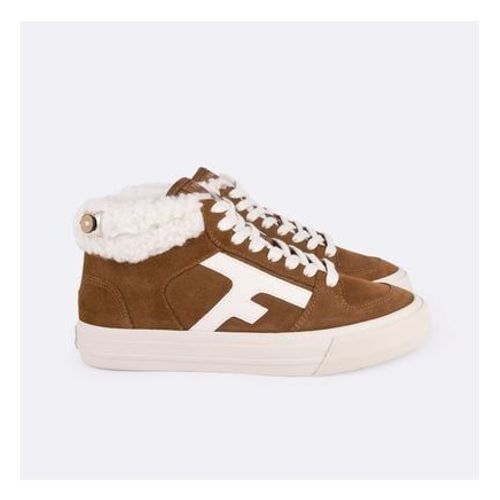 Faguo Tennis Suã¿de Et Coton Recyclã© Walnut Mid Marron
