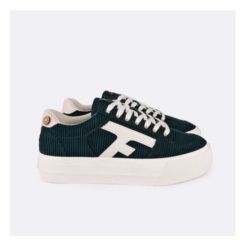 Faguo Tennis Polyester Recyclã© Et Cuir Walnut Platform Vert