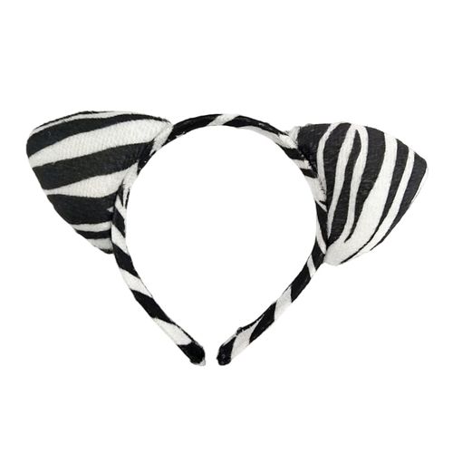 Bandeau Oreilles De Zèbre, Bandeau À Rayures D'animaux De Dessin Animé, Confortable, Ajustement Pour Enfants, Couvre-Chef De Cosplay, Accessoires De Photographie-Un