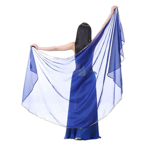 Châle en fausse soie pour femmes, écharpe d'été en mousseline de soie, robes de soirée, robes de mariée, enveloppe de plage en fausse soie-Bleu roi