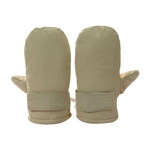 1 Paire De Mitaines D'hiver Pour Enfants De 1 À 8 Ans, Doublées En Peluche Épaisse, Coupe-Vent, Rétention De Chaleur, Gants D'extérieur Par Temps Froid, Sangle Réglable, Gants De Ski Antidérapants Double Couche-Kaki L