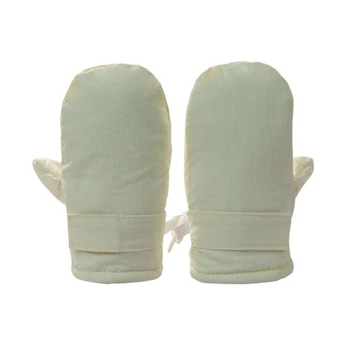 1 Paire De Mitaines D'hiver Pour Enfants De 1 À 8 Ans, Doublées En Peluche Épaisse, Coupe-Vent, Rétention De Chaleur, Gants D'extérieur Par Temps Froid, Sangle Réglable, Gants De Ski Antidérapants Double Couche-Beige M