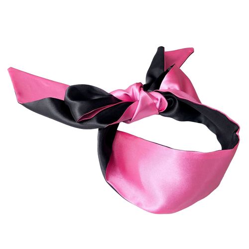 Bandeau Pour Les Yeux En Dentelle Sexy, Auto-Bondage À Lacets, N?Ud De Retenue, Costume De Performance Sur Scène, Soie Lisse, Satin, Bande De Couverture, Ruban Pour Les Yeux-Rose