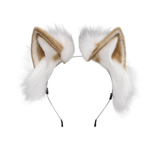 Bandeau En Fausse Fourrure De Renard Avec Oreilles De Chat, Style Peluche, Déguisement Pour Jeu De Rôle, Bandeau Fait À La Main, Accessoires De Cosplay-Chameau