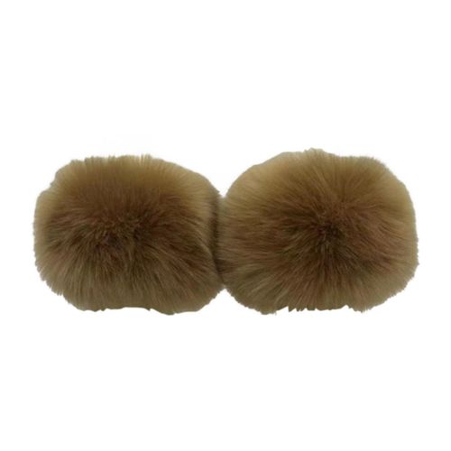 1 Paire De Manchons De Bras Tendance Pour Femmes, Taille Universelle, Chaud, Polyvalent, Élégant, Fausse Fourrure, Couvre-Bras D'hiver-Chameau