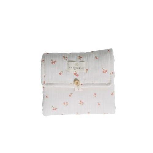 Gabrielle Paris - Tapis À Langer En Gaze De Coton Biologique Green & Kids - Rose