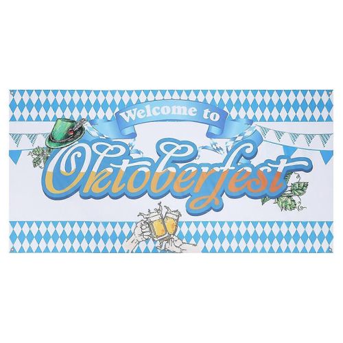 1pc Munich Oktoberfest Toile De Fond Tissu Festival De La Bière Fête Bannière Décorative