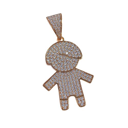 Etoilier Pendentif Pilule En Alliage, Pendentif Hip Hop Avec Zircon Pour Homme Et Femme, Petit Pendentif Figure Incrusté De Cristaux Brillants, Bijoux Parfait Pour Fête Et Vacances (Sans Chaîne)
