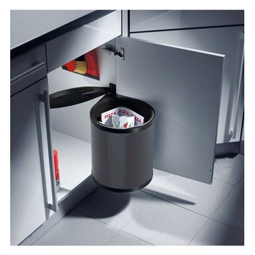 Hailo - Poubelle encastrable sous Ã©vier 15L Hailo AS Mono  - Noir