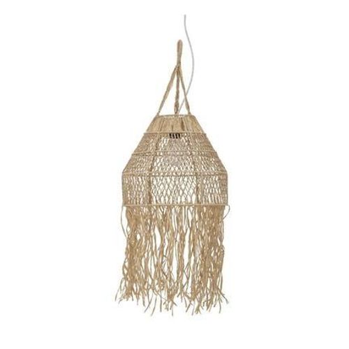 Bloomingville - Suspension Raphia Franges Bloomingville Thora - Beige