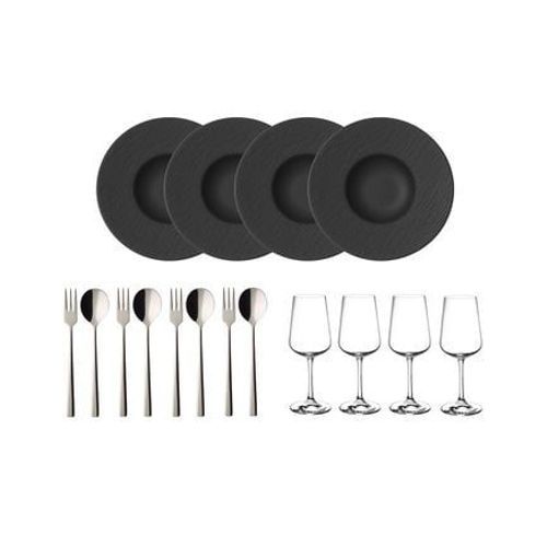 Villeroy & Boch - Manufacture Rock Pastaset 12pcs Ec - Multicolore