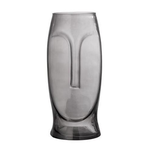 Bloomingville - Vase verre visage Bloomingville Ditta - Gris