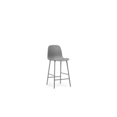 Normann Copenhagen - Chaise De Bar Form Structure En Acier - Gris - 65 Cm - Gris
