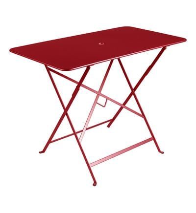 Fermob - Table De Jardin Pliable Bistro Piment 97 X 57 Cm - Rouge