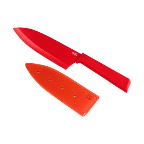 Kuhn Rikon - Couteau Santoku  - Rouge