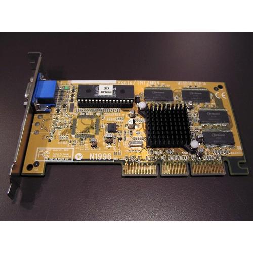 MSI MS8808 - Carte graphique - TNT2 M64 - 32 Mo SDRAM - AGP 4x - Pour la vente au détail