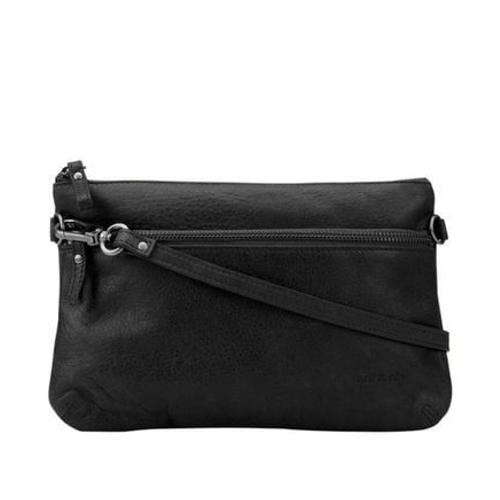 Nat & Nin - Sac pochette Vicky en cuir  - Noir