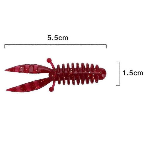 Hg 4x Crevette Eau Salée / Eau Douce Glitter Bait Lure Souple Glitter Appâts Artificiels