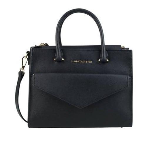 Lancaster - Petit sac cabas Adeline en cuir - Noir