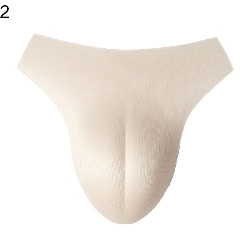 Fausse Dame Vagin Camel Orteil Insérer Hommes Croix Commode String Culotte G-String Pad-2 Couleurs De Peau