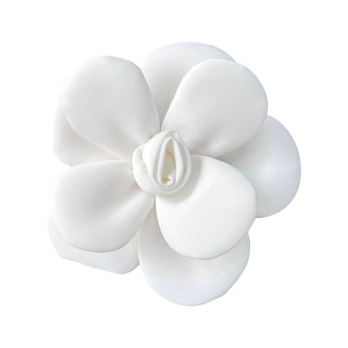 Broche De Fleur De Camélia Pour Femmes, Corsage Fait À La Main, Broche Florale Exquise Pour Sac De Robe, Bricolage, Nouvel Accessoire Floral-Blanc
