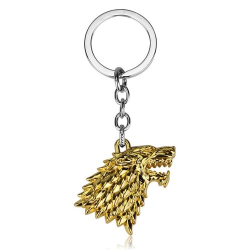 Porte-Clés 3d « Stark » Couleur Or - Game Of Thrones