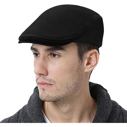 Casquette Plate Homme Gatsby Newsboy Lvy Irish Hats Driving Cabbie Hunting Casquette Noire