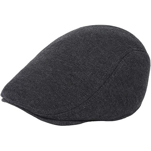 Casquette Plate Pour Homme Gatsby Newsboy Lvy Irish Hats Driving Cabbie Hunting Casquette Gris Foncé