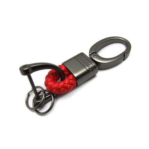 Porte-Clés Rouge Tissé À La Main En Forme De Fer À Cheval, Accessoire De Voiture, Porte-Clés, Cadeau, Clé De Voiture