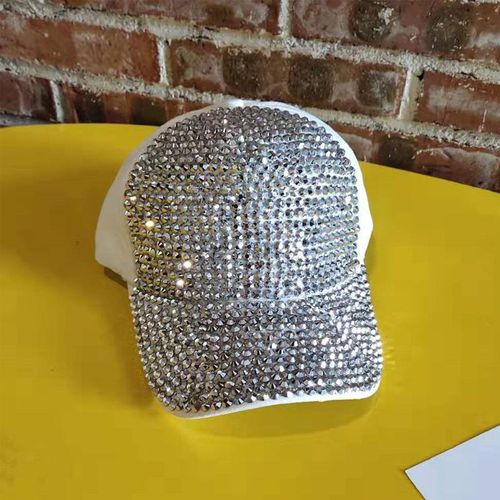 Casquette De Baseball À Paillettes Et Strass Pour Femme