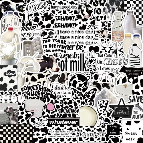 Lot de 65 autocollants graffitis noirs et blancs pour ordinateur portable, voiture, moto, vélo, casque, skateboard, guitare, bouteille d'eau, décoration cool, cadeaux